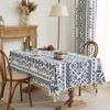 Mantel de porcelana azul y blanca de estilo chino, nuevo, a prueba de polvo, con aislamiento térmico, para el hogar, para mesa de comedor, mesa de té, fábrica al por mayor