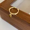 Anel de Pedra Olho de Tigre Turquesa Retro de Luxo Leve Design de Nicho Feminino Anel da Moda Único Tendência