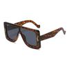 Nuevas Gafas de Sol de Una Pieza con Montura Cuadrada Grande Estilo Europeo y Americano para Hombres y Mujeres, Efecto Adelgazante para Caras Grandes, Gafas de Sol de Moda para Protección Solar al Aire Libre