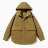 Chaqueta de Trabajo Impermeable y Cortavientos Personalizada para Hombre de Otoño e Invierno, Chaqueta con Capucha de Color Sólido para Hombre