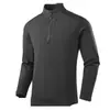 Camiseta deportiva de manga larga de alta calidad para parejas, sudadera con cuello alto y media cremallera para hombre, otoño e invierno, Coolsen polar 230