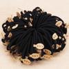 Banda para el cabello elástica gruesa sin costuras para mujeres adultas, accesorios para el cabello simples, banda para el cabello, tocado duradero, cuerda para el cabello negra