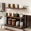 Suporte de Copo para Canto de Mesa Organizador de Canto para Café Rack de Armazenamento de Copos Copo de Água Copo de Papel Conjunto de Chá Rack de Armazenamento Multicamadas com Acabamento de Alto Padrão