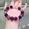 Pulsera de Amatista Fantasma Morada