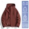 Chaqueta Luo Duo para Hombre 2025 Nueva Primavera y Otoño Juvenil Exterior Impermeable y Cortavientos Chaqueta Tres en Uno para Hombre
