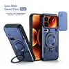Funda para teléfono Xiaomi 17Promax con anillo de cielo y ventana deslizante, Funda protectora anticaídas con soporte para Xiaomi Poco F9Pro