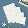 Recambio para Cuaderno de Hojas Sueltas B5 Cuaderno Rayado Engrosado A5 Papel Cuadriculado en Blanco Desmontable de 20 Agujeros Recambio de Reemplazo Cuaderno de Espiral