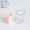 Molde de Plástico Grande con Forma de Corazón para Hacer Velas con Forma de Corazón con Parte Superior Abombada, Tendencia Ins Estilo Coreano, Molde para Bricolaje, Estilo Popular de Ins