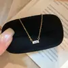 Collar pequeño de caramelo de roca de plata de ley S925 para mujer, estilo vintage japonés, diseño de nicho de alta gama, cadena para la clavícula, popular en Xiaohongshu