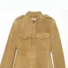 Comercio exterior transfronterizo ropa de mujer estilo europeo y americano ZA AliExpress superventas diseño de moda chaqueta de un solo botón ajustada