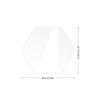 BT052-55 placa de mesa de casamento acrílica transparente hexagonal retangular redonda número de mesa placa de assento DIY