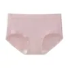 Ropa interior de mujer 60s Lan Jing Modal 7A Antibacteriana Algodón Puro Entrepierna Extendida Sensación de Piel Desnuda Sin Costuras Transpirable Bragas de Cintura Media