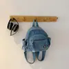 Bolso de Mezclilla Vintage de Moda para Mujer 2026 Nueva Mochila Versátil para Viajes al Aire Libre Mochila Escolar Mochila Pequeña