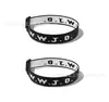 Pulsera de letras WWJD personalizada de fábrica, pulsera de cuerda trenzada con letras personalizadas, pulsera de cinta al por mayor, correa de muñeca tejida jacquard