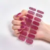 Pegatinas para Uñas con Purpurina de Color Sólido Sin Hornear Removibles Pegatinas para Uñas con Pegamento de Gelatina Suministro Directo de Fábrica Origen Seguras para Mujeres Embarazadas