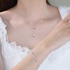 Yongcheng Plata de Ley S925 Plata Pura S999 Collar de Estrella de Mar Aguamarina Perla Conjunto de Conchas Dropshipping Diseño de Nicho