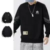 Envio RápidoMoletom Masculino de Outono e Inverno, Gola Redonda Solto, Manga Longa, Top Versátil e Moderno para Homens