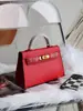 Bolsa Kelly Colorida Mais Vendida no Aliexpress, Bolsa de Mão Feminina Moda Europeia e Americana, Bolsa de Ombro Único Transversal de Alto Padrão para Mulheres