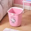 Papelera de Basura de Dibujos Animados para el Hogar Sanrio sin Tapa, Cubo de Basura Interior Simple de Gran Capacidad, Contenedor de Almacenamiento Estilo Nórdico sin Tapa