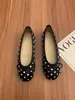 Primeiro Encontro Jifa Polka Dot Francês Laço Mary Jane Sapatos Únicos Femininos Fundo Plano 2026 Primavera Novo Estilo Solado Macio Slip-on Ba