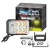 Focos para coche, luces LED, faros láser, cañón láser de lente, parrilla frontal transparente en ángulo, luces antiniebla de 3 lados, luces antiniebla, luces para coche
