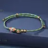 Pulseras de Cuerda Coloridas del Festival del Bote del Dragón, Colgantes Iridiscentes de Dibujos Animados de Tamales de Arroz, Pulseras Ajustables Trenzadas Brillantes y Joyería
