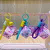 Chaveiro Autêntico Cubo Mágico Pony Três Níveis Fofo Criativo Mini Quebra-Cabeça Chaveiro Descompressão Pingente de Mochila Estudantil