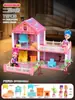 Casa de Bonecas Brinquedo de Montar Amazon Transfronteiriço Conjunto Infantil Simulação de Villa Brinquedo de Menina Castelo de Villa Princesa Geração