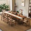 Nova Mesa de Chá Grande de Madeira Maciça Estilo Chinês e Combinação de Cadeiras Mesa de Chá para Seco para Escritório Integrado Casa Sala de Chá Zen Sala de Estar Simples