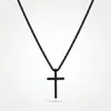 Nuevo collar de acero inoxidable de estilo europeo y americano transfronterizo que no se decolora, con modernos colgantes de corazón, hoja, cruz y cuentas