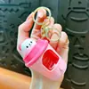 Chaveiro Luminária de Gato Transfronteiriça para Chá de Leite Pingente Fofo de Capivara Panda Chaveiro Atacado de Comércio Exterior