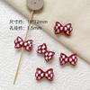 Serie Roja de Navidad y Año Nuevo Conejo Lindo Oso Paixing Cuentas Accesorios de Aleación DIY Cuentas