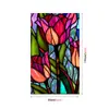 Bl131 Pegatina de Vidrio Floral Transfronteriza PVC Adsorción Electrostática sin Pegamento Película para Vidrio de Ventana Pegatina de Vidrio de Planta Verde Colorida