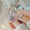 Outono e Inverno Novo Laço de Organza Preto e Branco Renda de Malha Rosa Pequeno Laço Joias para Unhas Acessórios de Unha