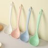 Colher de Palha de Trigo Plástico Colher Grande para Sopa Doméstica Colher Longa para Mingau Utensílios de Cozinha Colher de Sopa Cabo Longo Colher para Mingau