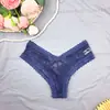 Tanga de renda com padrão de flor vazada tanga feminina tanga fio dental para jovem com fundo de algodão feminina