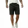 Europeu e Americano Transfronteiriço Amazon Transfronteiriço Verão Novo Estilo Diário Casual Respirável Malha Média Comprimento Shorts Roupa Masculina