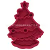 Venta Directa de Fábrica Tazón Lamedor para Perros Forma de Árbol de Navidad Silicona Alimentador Lento Tazón de Comida para Mascotas Perros