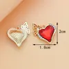 Acessórios de Joias DIY de Fábrica Estrela de Cinco Pontas Coração Liga Liga de Zinco Strass Pingente Charme Brinco Colar Acessórios Chaveiro