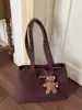Bolsa Composta Xadrez Preto e Branco Grande Capacidade Portátil Estilo Preguiçoso Coreano Para Ir ao Trabalho Passeio Versátil Bolsa de Mão Ombro Tote