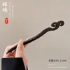 Nueva Horquilla de Lujo Estilo Chino Imitación Ébano con Borlas de Estilo Antiguo para Mujer, Adecuada para Cabello Grueso