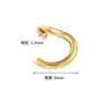 Anillos Abiertos de Acero Inoxidable Accesorios para Joyería DIY Anillo Único Dorado Accesorios Hechos a Mano Anillas de Salto Anillos de Conexión para Collares y Pulseras