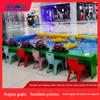 Volante comercial das crianças modelo de barco de controle remoto grande novo iate elétrico de temporização de luz barraca de shopping center panorâmico
