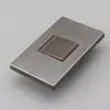 Metal gris sin óxido acero inoxidable 304 calibre americano 118 tipo uno abierto 2 abierto 3 vías enchufe de interruptor de luz de pared