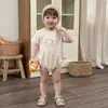 Macacão de Bebê Leão Desenho Animado Verão Respirável Recém-Nascido Manga Curta Triângulo Macacão Super Fofo Roupa Infantil Atacado