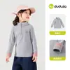 Resistente ao desbotamentoCalças infantis Dudu, calças de brim macio de outono para meninas, calças compridas estilosas para bebês, roupas infantis