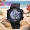 Reloj Electrónico para Estudiantes, Modelo para Hombres para Niños de Secundaria, Multifuncional de 12 Dígitos Pantalla Grande con Anillo Impermeable, Reloj Deportivo Multifuncional