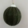Bolas de Crochê de Natal Novas Transfronteiriças da Amazon, Bolas de Natal de Lã, Bolas de Tricô, Enfeites Pendurados para Decoração de Árvore de Natal