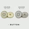 Botões Metálicos com Strass em Formato de Girassol para Casacos, Suéteres, Roupas de Lã, Botões Decorativos, Botões Redondos de Pelo, Acessórios