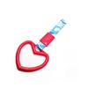 Cinturón Electrostático JDM en Forma de Corazón de Plástico para Coche Anillo Colgante Decorativo de Advertencia Anillo de Advertencia para Parachoques Trasero Anillo de Tirar a Mano para el Interior del Coche